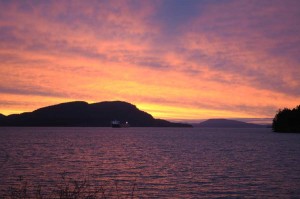 Sunrise over Saturna